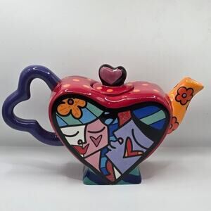Romero Britto Pop Art Heart Teapot Mini 2010